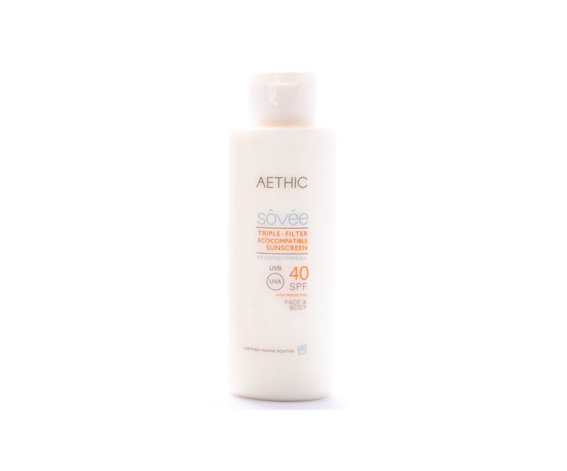Aethic spf40 reef safe sunscreen
