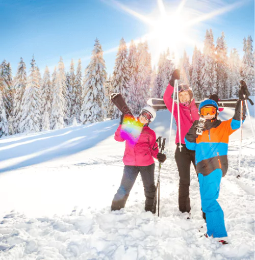 Skiing and outdoor activities use SPF 30 OR SPF 40
