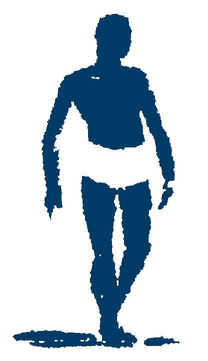 Man applying sunscreen